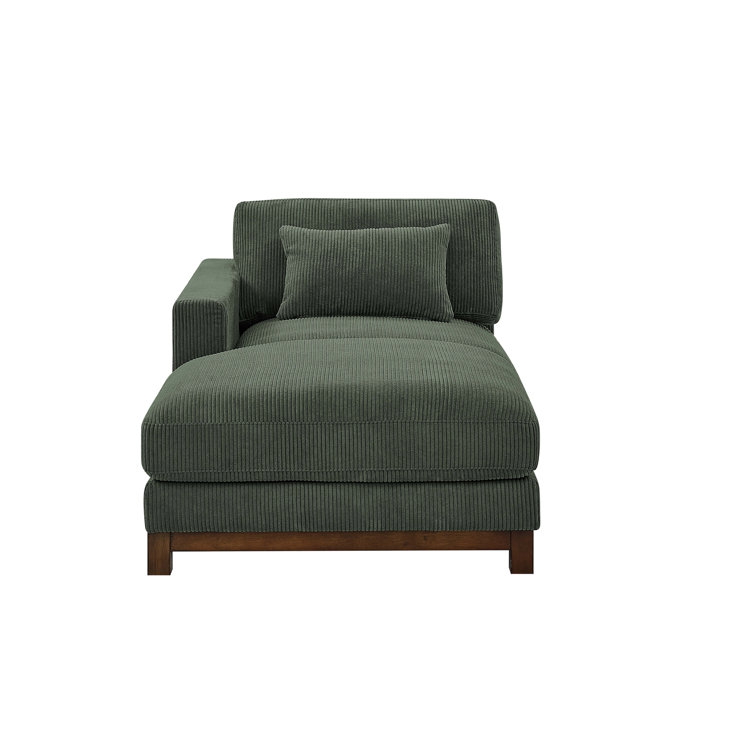 Dark green chaise lounge hot sale